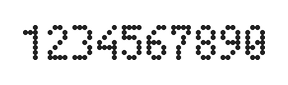 4×7数字点阵字体 ddN47AA1024