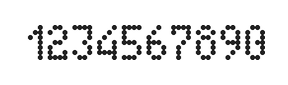 4×7数字点阵字体 ddN47AA1269
