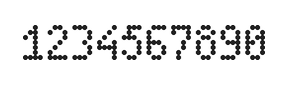 4×7数字点阵字体 ddN47AA1275
