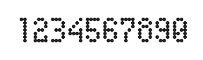 4×7数字点阵字体 ddN47AA1278