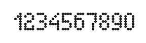 4×7数字点阵字体 ddN47AA1321