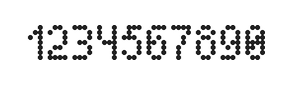 4×7数字点阵字体 ddN47AA1388