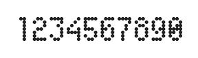 4×7数字点阵字体 ddN47AA1421