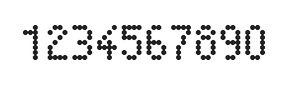 4×7数字点阵字体 ddN47AA1422