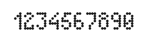 4×7数字点阵字体 ddN47AA1443