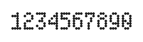 4×7数字点阵字体 ddN47AA1466