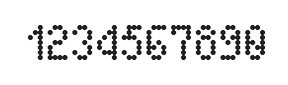 4×7数字点阵字体 ddN47AA1473