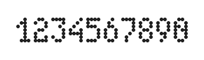 4×7数字点阵字体 ddN47AA1565