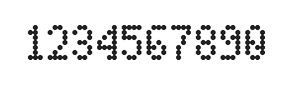 4×7数字点阵字体 ddN47AA1637