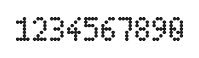 4×7数字点阵字体 ddN47AA1659