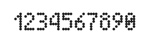 4×7数字点阵字体 ddN47AA1743