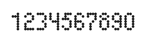 4×7数字点阵字体 ddN47AA1849
