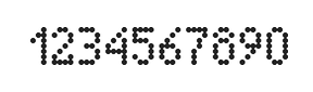 4×7数字点阵字体 ddN47AA1851