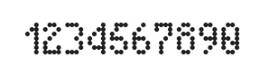 4×7数字点阵字体 ddN47AA1856
