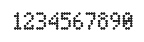 4×7数字点阵字体 ddN47AA1947