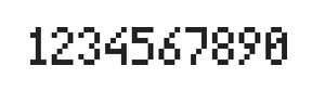 4×7数字点阵字体 ddN47AB0004