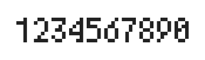 4×7数字点阵字体 ddN47AB0066