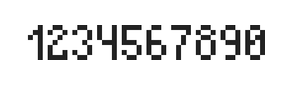 4×7数字点阵字体 ddN47AB0118
