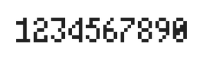 4×7数字点阵字体 ddN47AB0165