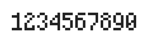 4×7数字点阵字体 ddN47AB0172