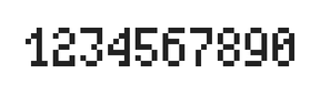 4×7数字点阵字体 ddN47AB0218