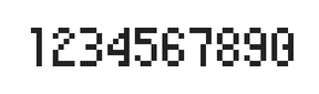 4×7数字点阵字体 ddN47AB0221