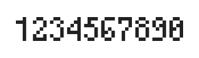 4×7数字点阵字体 ddN47AB0225