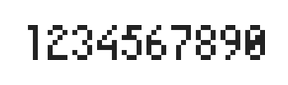 4×7数字点阵字体 ddN47AB0304