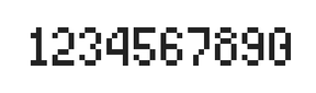 4×7数字点阵字体 ddN47AB0313