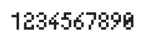 4×7数字点阵字体 ddN47AB0393