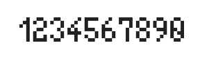 4×7数字点阵字体 ddN47AB0403