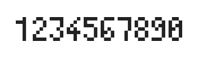 4×7数字点阵字体 ddN47AB0418