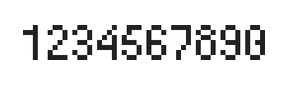 4×7数字点阵字体 ddN47AB0424