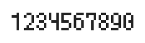4×7数字点阵字体 ddN47AB0425
