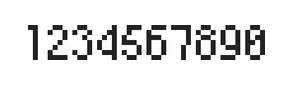 4×7数字点阵字体 ddN47AB0428