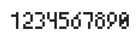 4×7数字点阵字体 ddN47AB0466