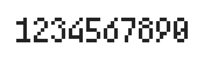 4×7数字点阵字体 ddN47AB0469