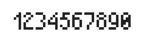 4×7数字点阵字体 ddN47AB0476
