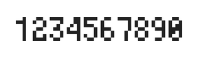 4×7数字点阵字体 ddN47AB0477