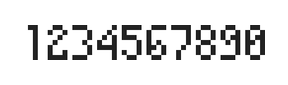 4×7数字点阵字体 ddN47AB0480
