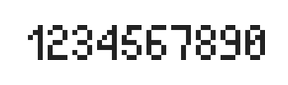 4×7数字点阵字体 ddN47AB0515
