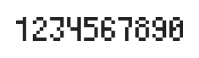 4×7数字点阵字体 ddN47AB0517