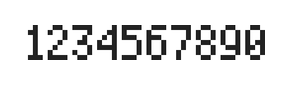 4×7数字点阵字体 ddN47AB0521