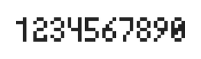 4×7数字点阵字体 ddN47AB0567