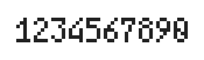 4×7数字点阵字体 ddN47AB0569
