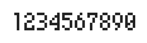 4×7数字点阵字体 ddN47AB0638