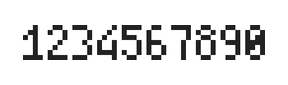 4×7数字点阵字体 ddN47AB0648