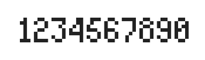 4×7数字点阵字体 ddN47AB0651