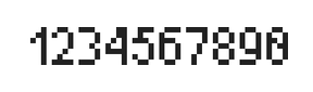 4×7数字点阵字体 ddN47AB0656