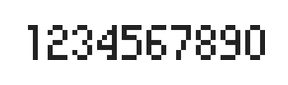 4×7数字点阵字体 ddN47AB0660